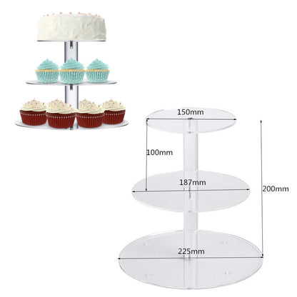 Multiple Tier Clear Acrylic Dessert Stand 6-layers by HitMyNeed