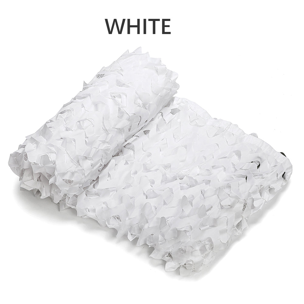 Multipurpose Camouflage Net for Outdoor Concealment white 1-5m-x-5m by HitMyNeed