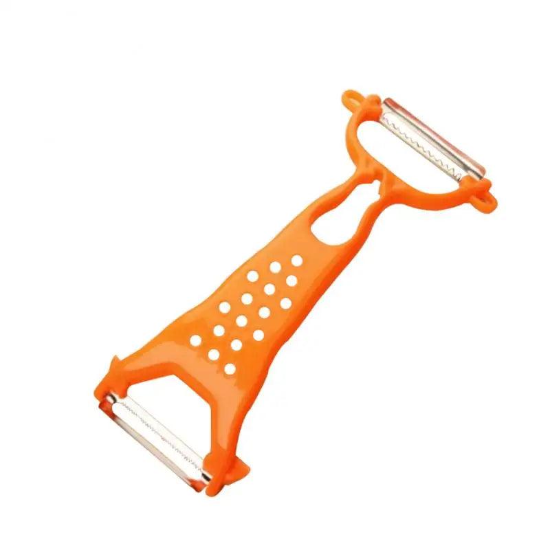 Multipurpose Cucumber Peeler with Stainless Steel Blade orange by HitMyNeed