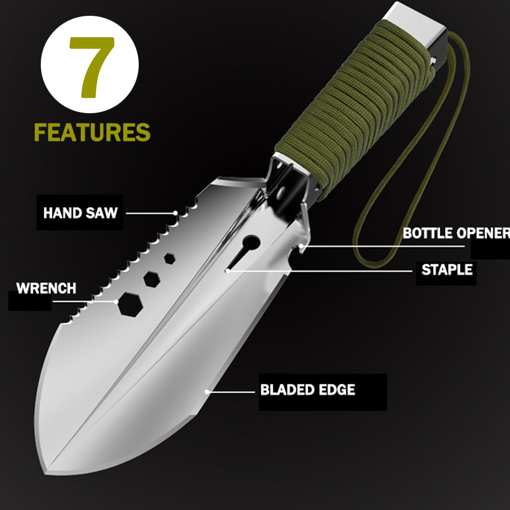 Multipurpose Garden Shovel with Rope and Storage Bag by HitMyNeed