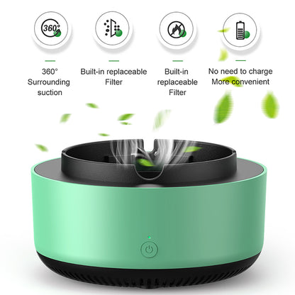 Multipurpose Smokeless Ashtray with Anion Air Purifier by HitMyNeed