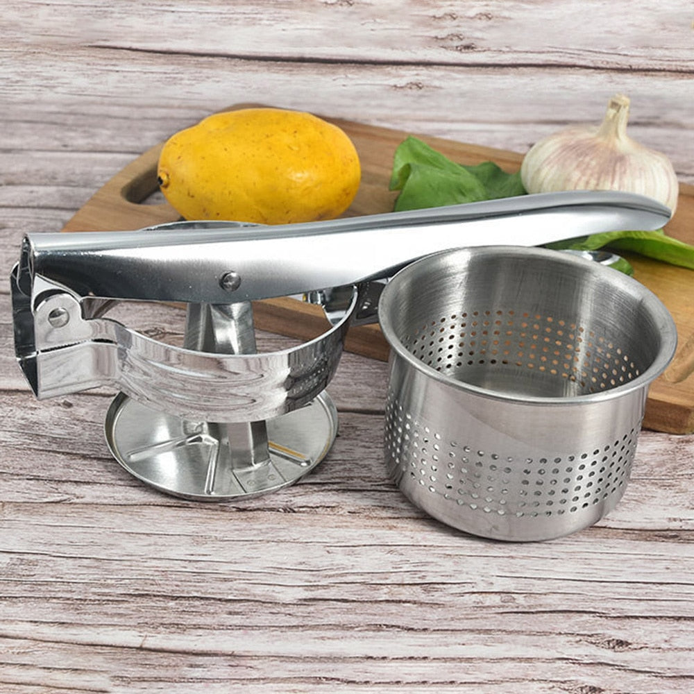 Multipurpose Stainless Steel Potato Ricer & Juicer by HitMyNeed