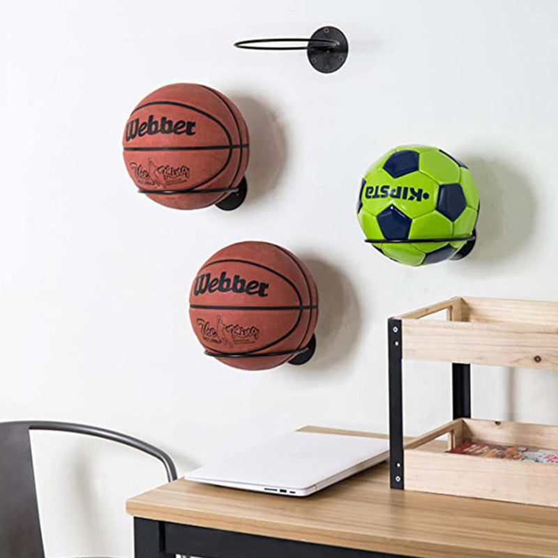 Multipurpose Wall Mount Basketball & Ball Holder by HitMyNeed