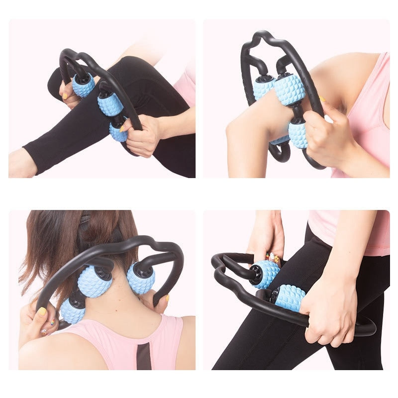 Muscle Massage Roller with 4-Point Massage Balls by HitMyNeed
