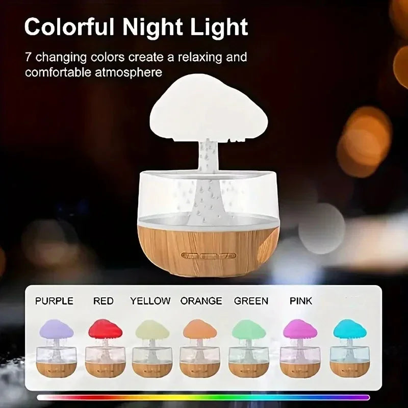 Mushroom Rain Air Humidifier & Aroma Diffuser by HitMyNeed