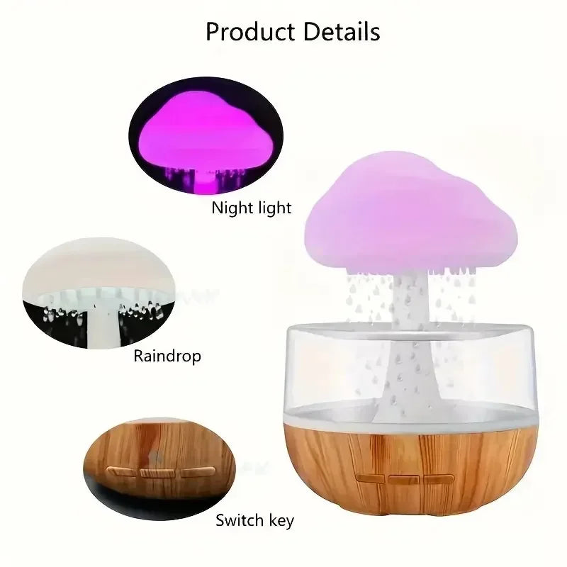 Mushroom Rain Air Humidifier & Aroma Diffuser by HitMyNeed