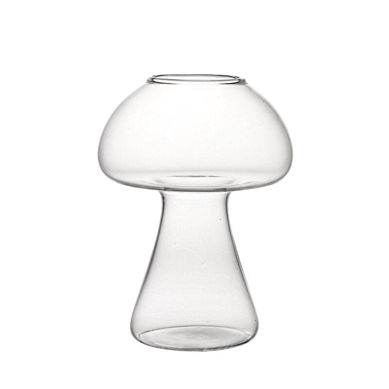 Mushroom Shaped Glass Tumbler 380ml by HitMyNeed