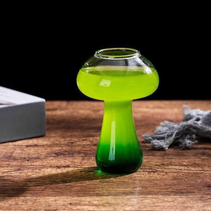 Mushroom Shaped Glass Tumbler 380ml by HitMyNeed