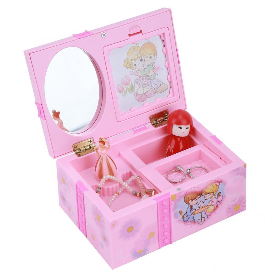 Music Ballerina Jewelry Box with Mirror Organizer by HitMyNeed