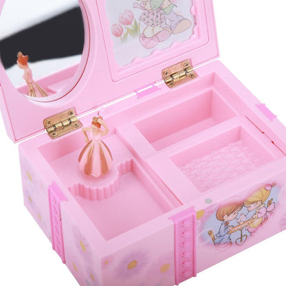 Music Ballerina Jewelry Box with Mirror Organizer by HitMyNeed