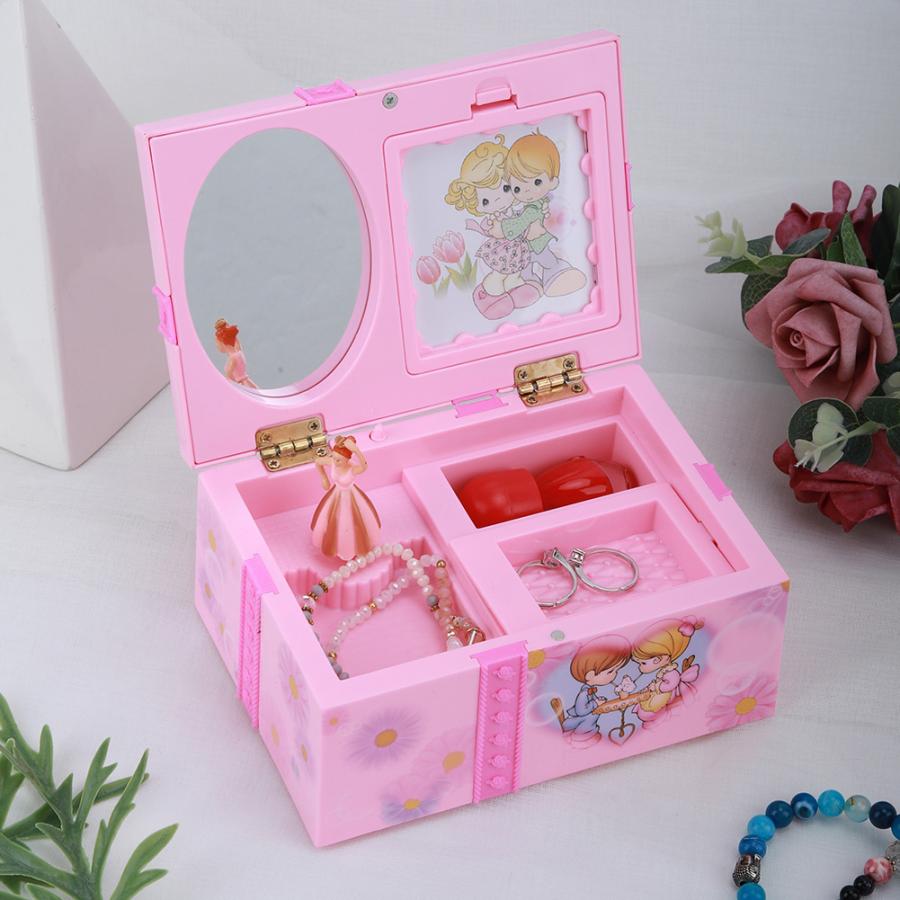 Music Ballerina Jewelry Box with Mirror Organizer by HitMyNeed
