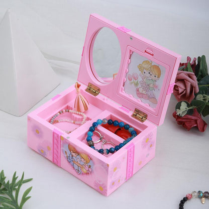 Music Ballerina Jewelry Box with Mirror Organizer by HitMyNeed