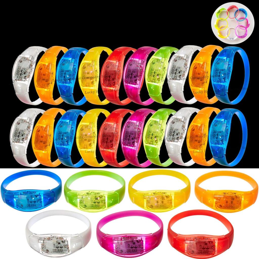 Music Sound Activated LED Glow Bracelets for Parties by HitMyNeed