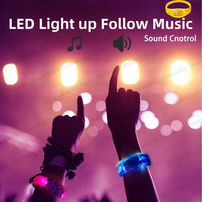 Music Sound Activated LED Glow Bracelets for Parties by HitMyNeed