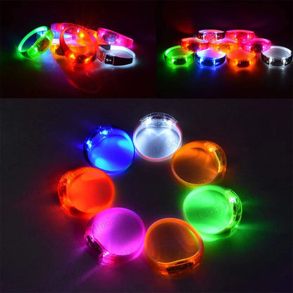 Music Sound Activated LED Glow Bracelets for Parties by HitMyNeed
