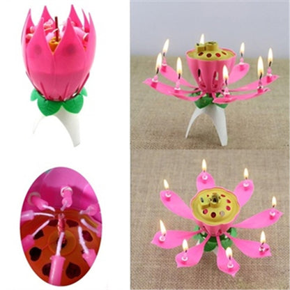Musical Lotus Flower Birthday Candle Topper by HitMyNeed