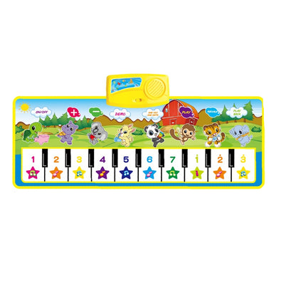 Musical Piano Mat for Toddlers with Animal Sounds by HitMyNeed