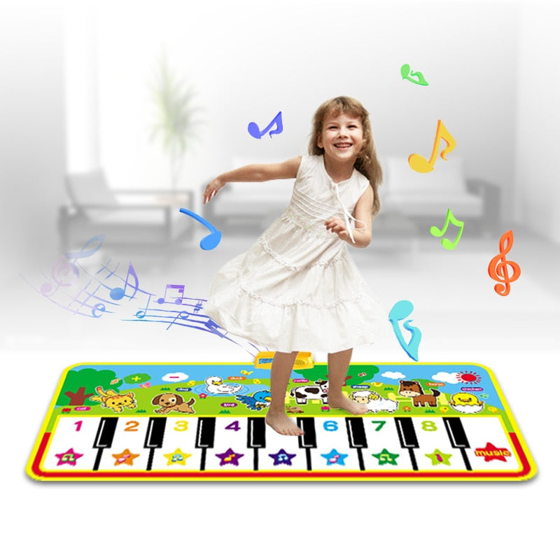 Musical Piano Mat for Toddlers with Animal Sounds by HitMyNeed