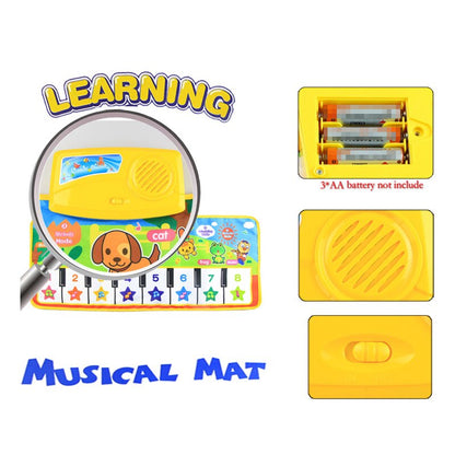 Musical Piano Mat for Toddlers with Animal Sounds by HitMyNeed