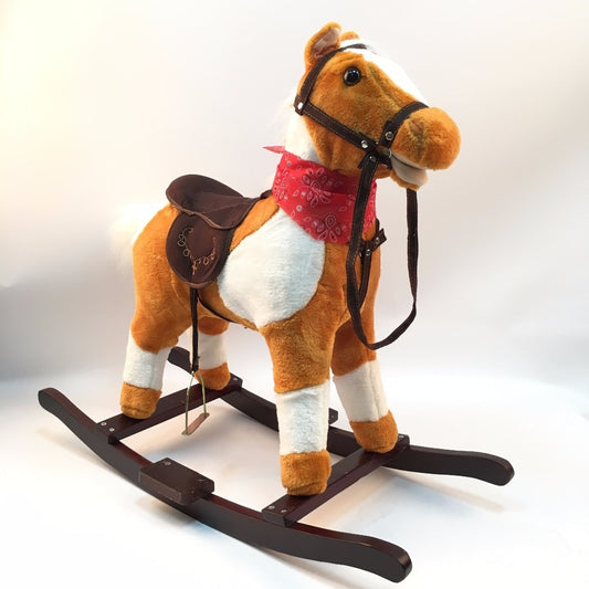 Musical Rocking Horse Toy with Wooden Base by HitMyNeed