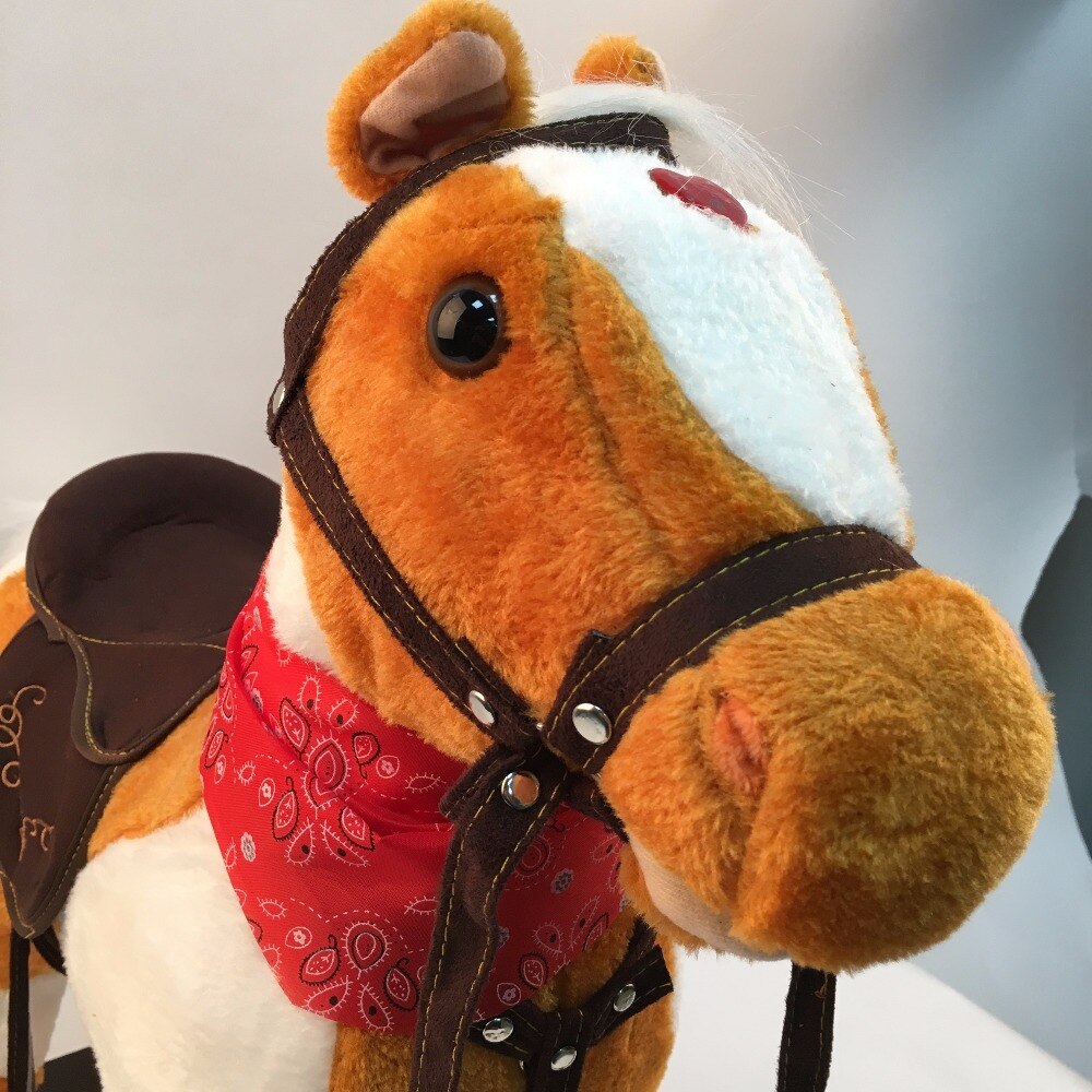 Musical Rocking Horse Toy with Wooden Base by HitMyNeed