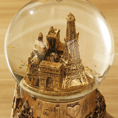 Musical Snow Globe Paris Scene Home Decor by HitMyNeed