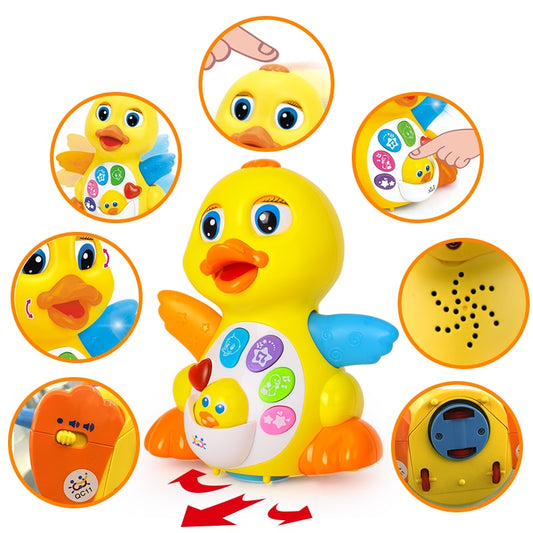 Musical Walking Duck Toy with Lights and Sounds by HitMyNeed