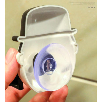 Mustache Man Razor Holder with Suction for Shower by HitMyNeed