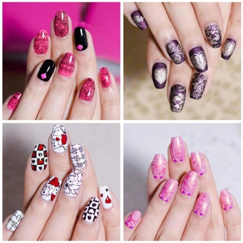 Nail Art Stamper Tool Set with Plates and Gems by HitMyNeed