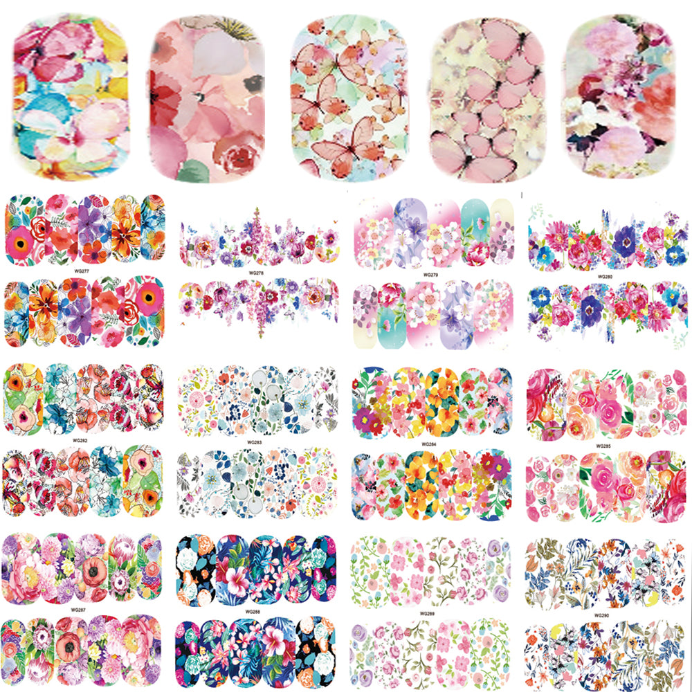 Nail Decals Art Stickers Set, 25 Sheets by HitMyNeed