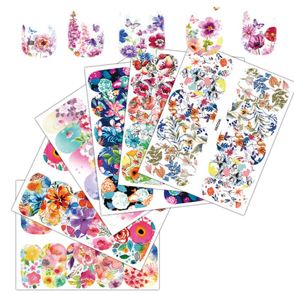 Nail Decals Art Stickers Set, 25 Sheets by HitMyNeed