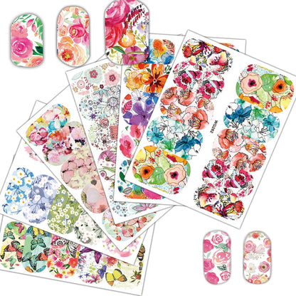 Nail Decals Art Stickers Set, 25 Sheets by HitMyNeed