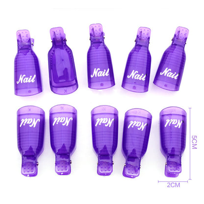 Nail Polish Remover Clips Set of 10 by HitMyNeed