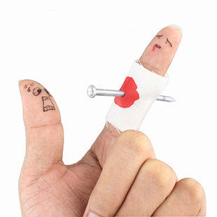 Nail Through Finger Prank Toy with Bandage by HitMyNeed