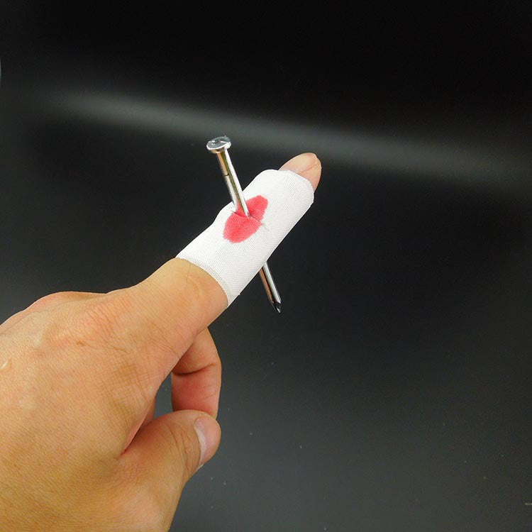 Nail Through Finger Prank Toy with Bandage by HitMyNeed