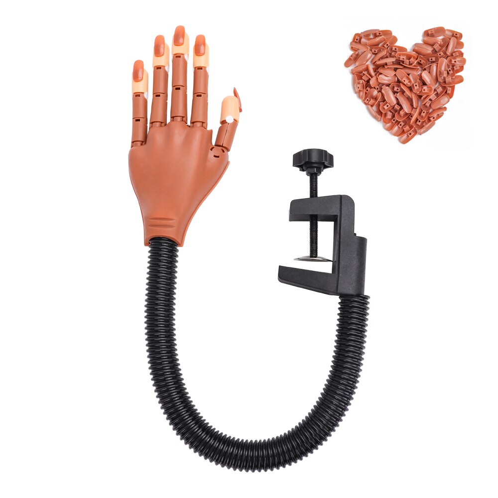 Nail Training Practice Hand with Clamp & Accessories by HitMyNeed