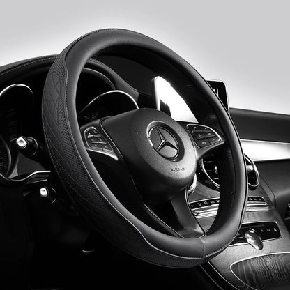 Napa Leather Perforated 15" Steering Wheel Cover by HitMyNeed