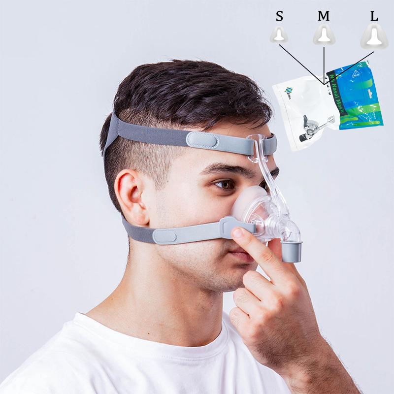 Nasal CPAP Mask with Adjustable Headgear S/M/L by HitMyNeed