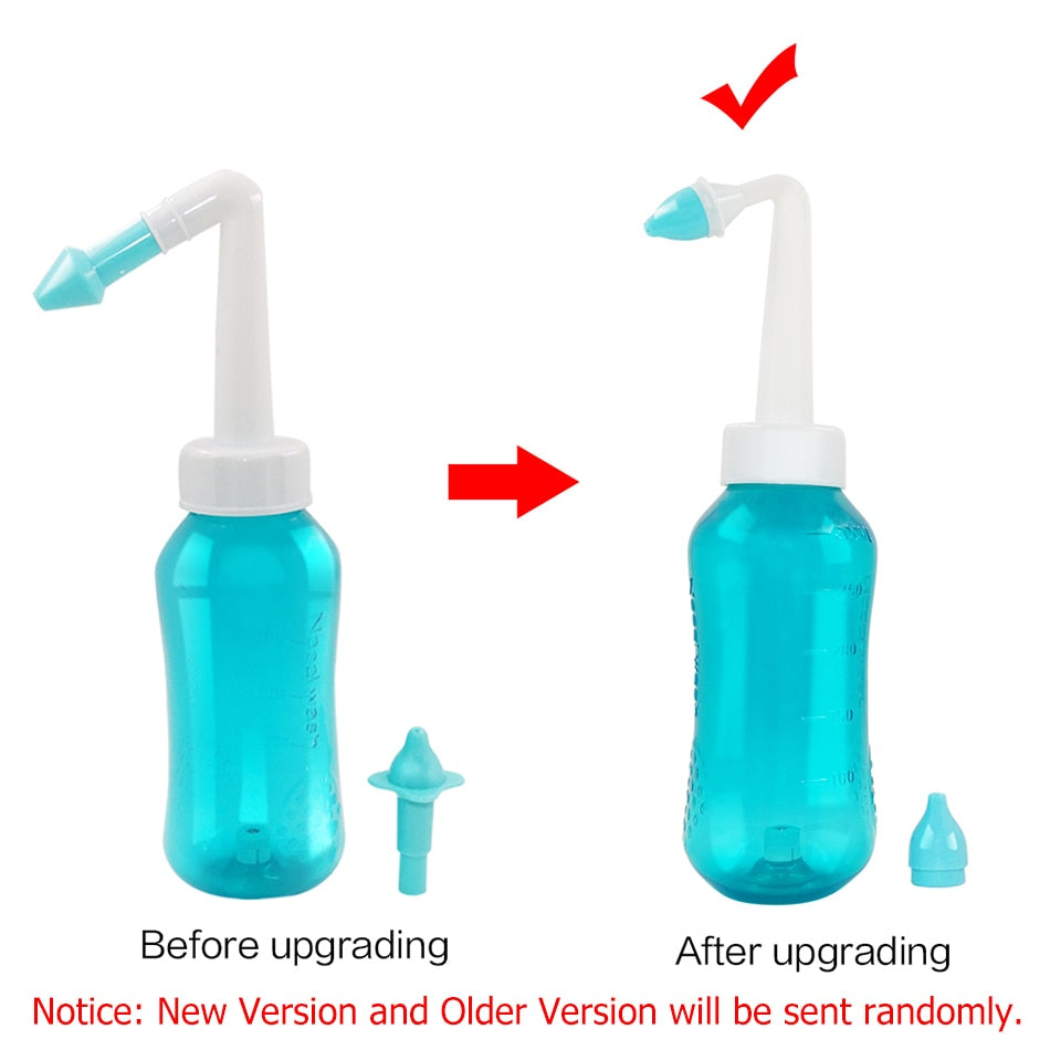 Nasal Irrigator Nose Cleaner with Adult & Child Nozzles by HitMyNeed
