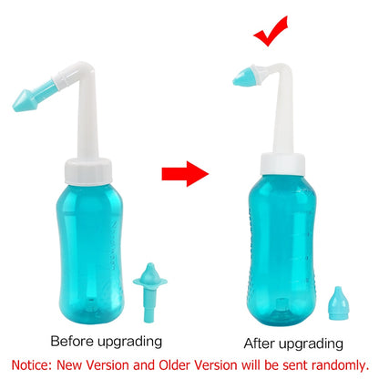 Nasal Irrigator Nose Cleaner with Adult & Child Nozzles by HitMyNeed