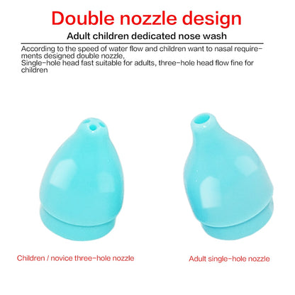 Nasal Irrigator Nose Cleaner with Adult & Child Nozzles by HitMyNeed
