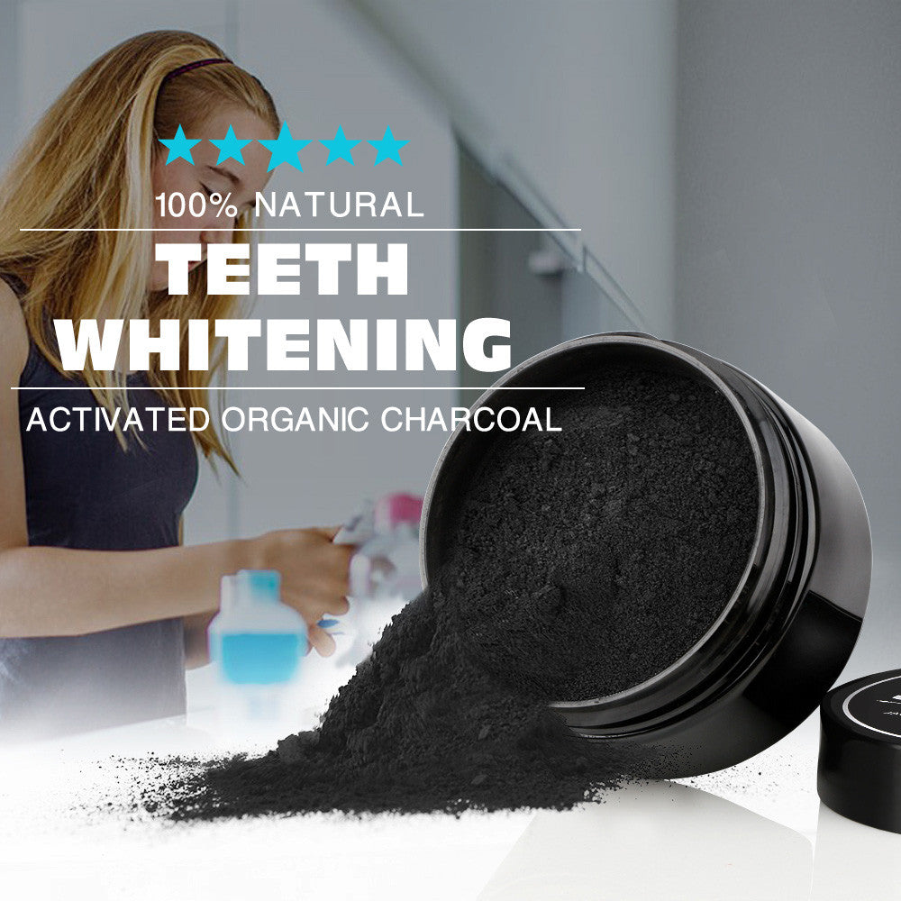 Natural Activated Charcoal Teeth Whitening Powder by HitMyNeed