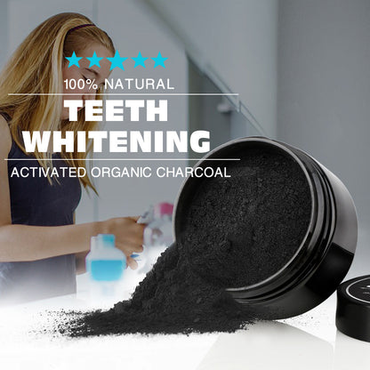 Natural Activated Charcoal Teeth Whitening Powder by HitMyNeed