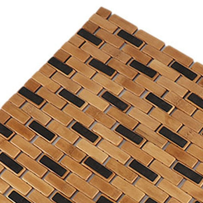 Natural Bamboo Bathroom Mat 40 x 60 cm by HitMyNeed