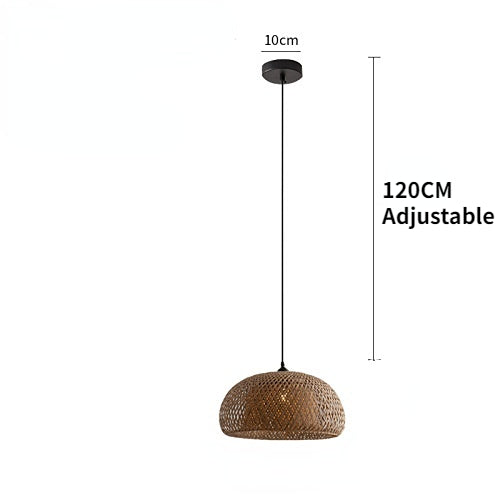 Natural Bamboo Ceiling Light Shade Pendant 60cm by HitMyNeed