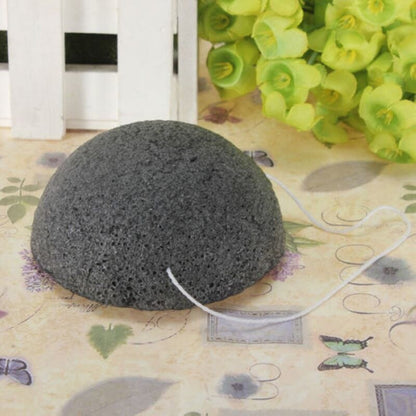 Natural Bamboo Charcoal Konjac Facial Sponge by HitMyNeed