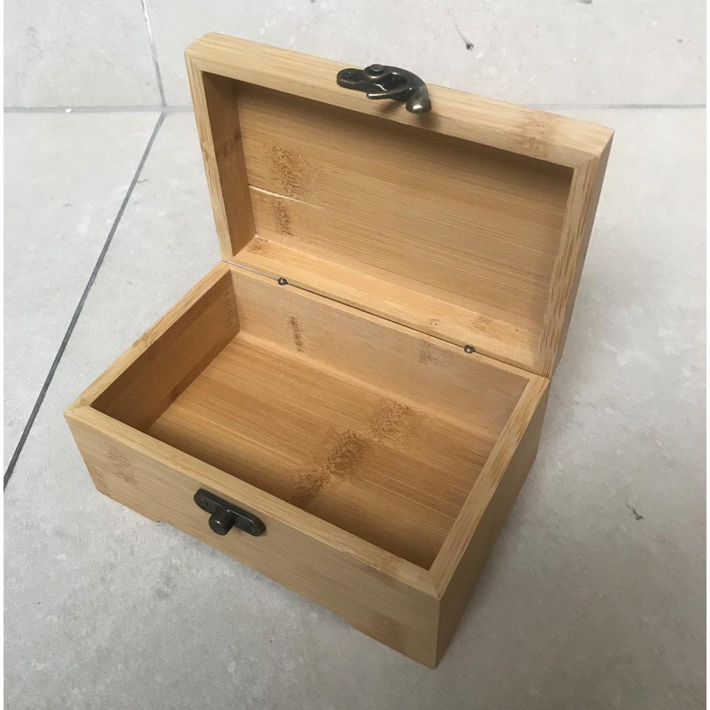 Natural Bamboo Jewelry Box Organizer by HitMyNeed