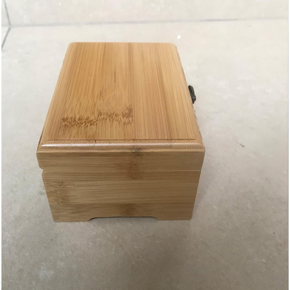 Natural Bamboo Jewelry Box Organizer by HitMyNeed