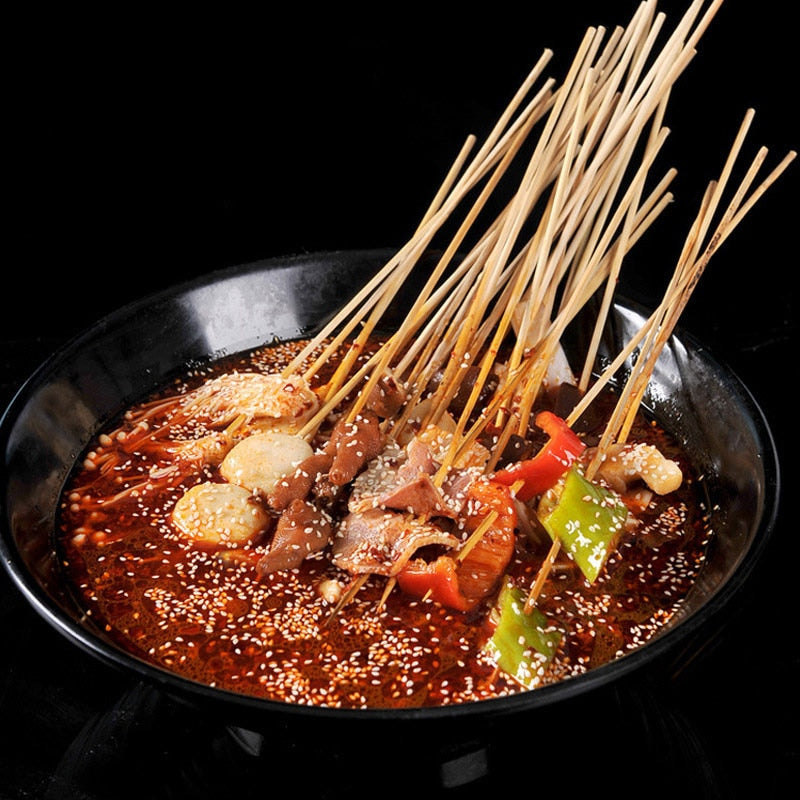 Natural Bamboo Kebab Skewers 25cm (100 Pack) by HitMyNeed