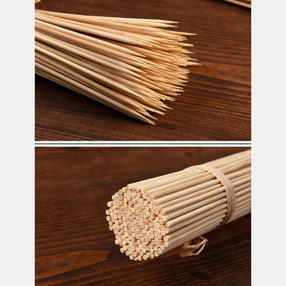 Natural Bamboo Kebab Skewers 25cm (100 Pack) by HitMyNeed